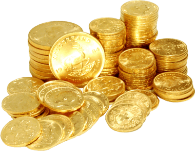 Gold Transparent Png Sticker - Coins, Transparent background PNG HD thumbnail
