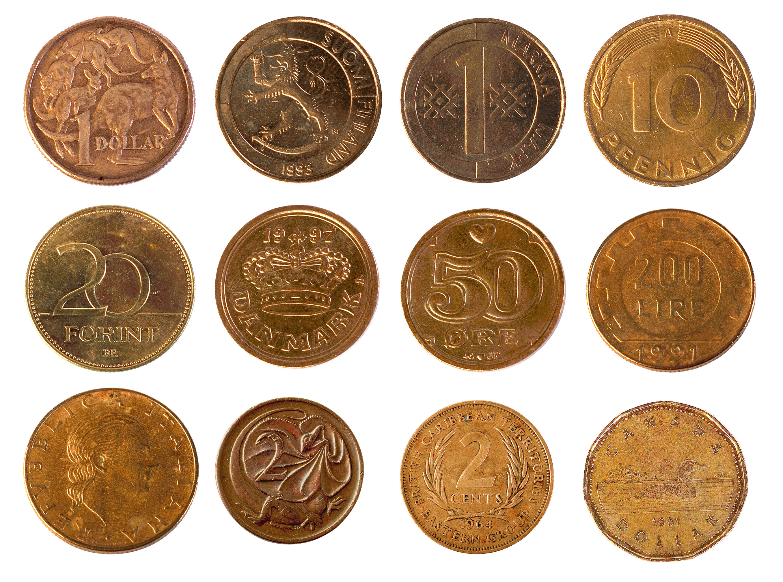Money Coins Png Image - Coins, Transparent background PNG HD thumbnail