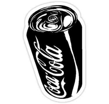 Sizing Information - Coke Black And White, Transparent background PNG HD thumbnail