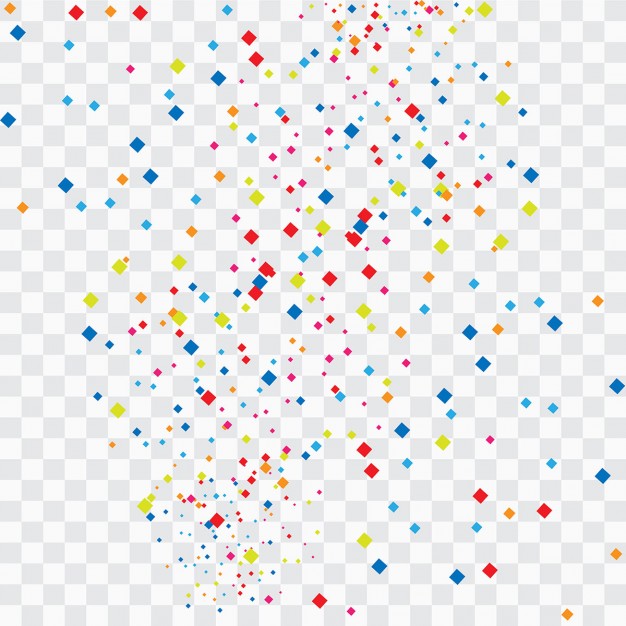 Colorful Confetti Background - Confetti, Transparent background PNG HD thumbnail