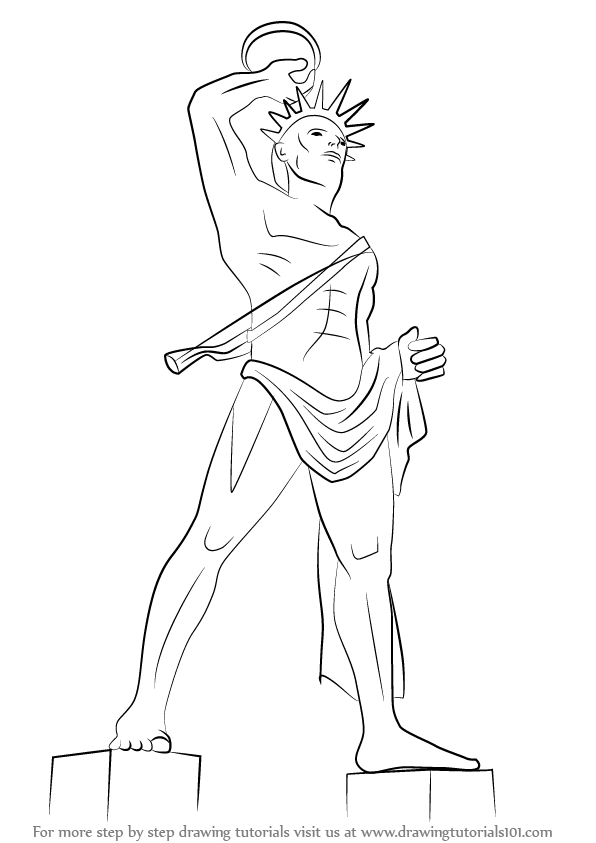 How To Draw Colossus Of Rhodes - Colossus Of Rhodes, Transparent background PNG HD thumbnail