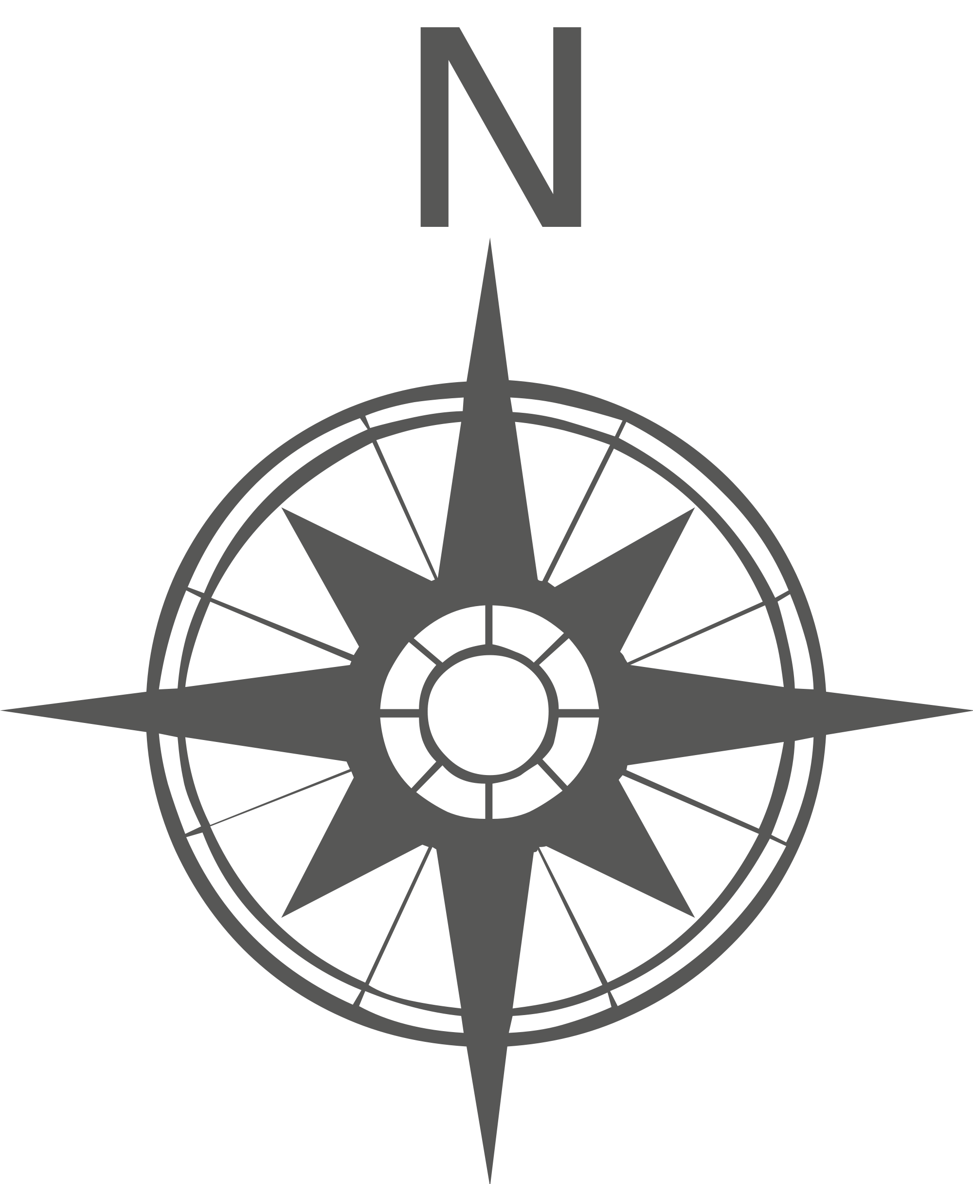 Open Hdpng.com  - Compass Rose Black And White, Transparent background PNG HD thumbnail
