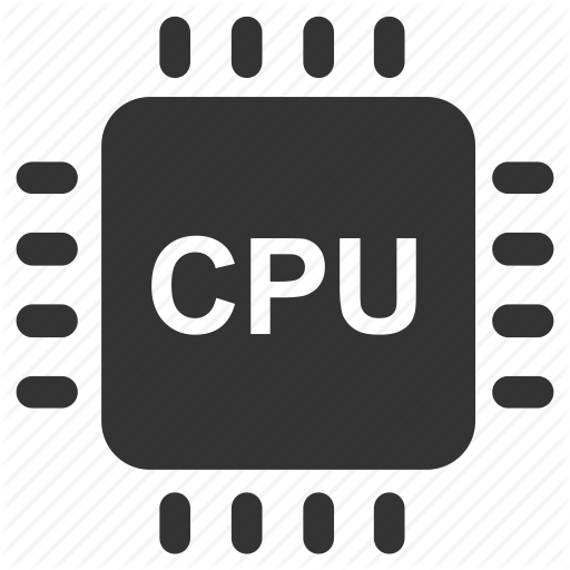 Computer Cpu Png Black And White - Chip, Computer, Computer Hardware, Cpu, Electronic, Hardware, Processor Icon, Transparent background PNG HD thumbnail