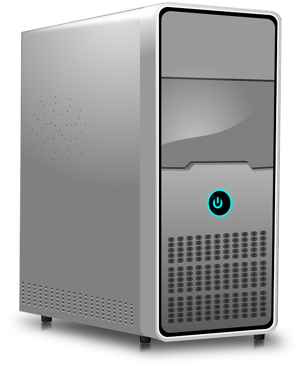 Computer, Server, Workstation, Hosting - Computer Cpu Black And White, Transparent background PNG HD thumbnail