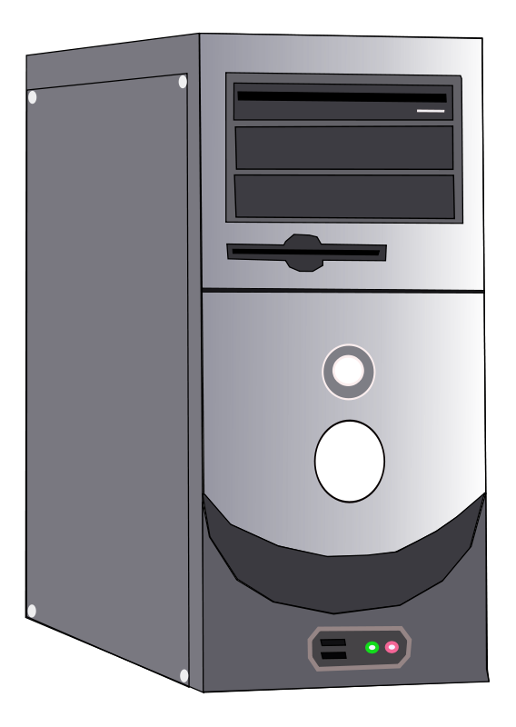 Computer Cpu Png Black And White - Have A Look At The Cpu And Servers In Computer Clipart::, Transparent background PNG HD thumbnail