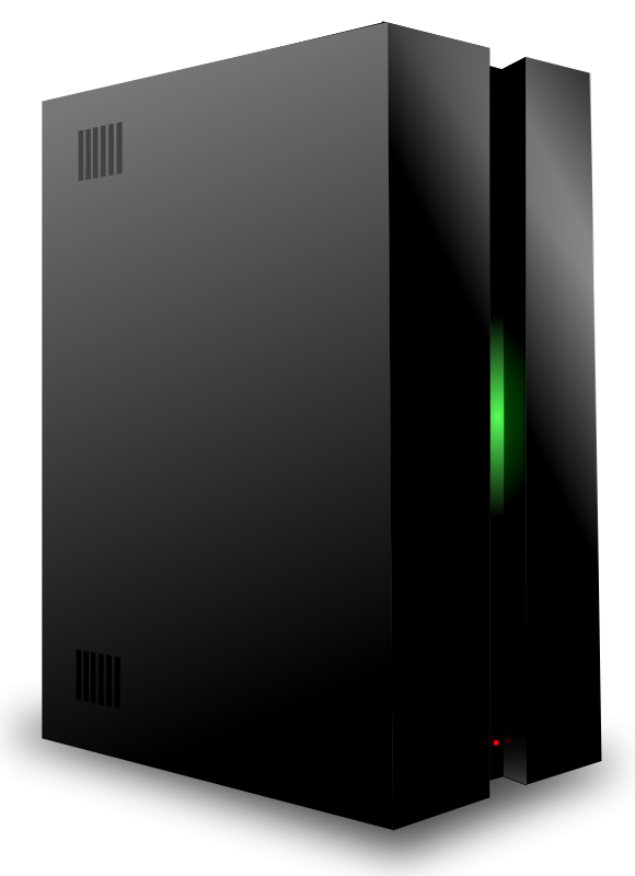 Have A Look At The Cpu And Servers In Computer Clipart:: - Computer Cpu Black And White, Transparent background PNG HD thumbnail
