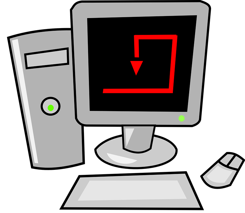 Schreibtisch, Computer, Tastatur, Monitor, Maus - Computerbildschirm Mit Tastatur, Transparent background PNG HD thumbnail