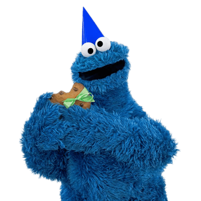 Sesame Street Cookie Monster Party - Cookie Monster, Transparent background PNG HD thumbnail