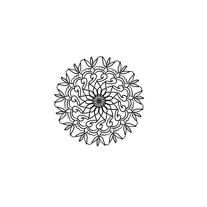 Mandala Design Cool Pretty Coloring Page - Cool Designs, Transparent background PNG HD thumbnail