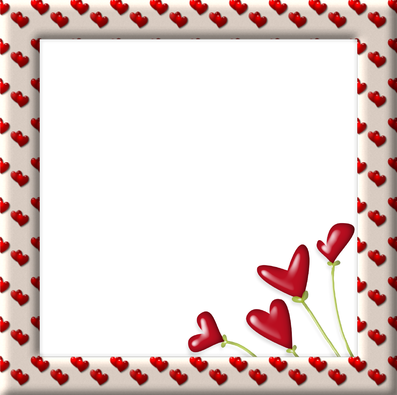 Hearts And Frames / Cuori E Cornici - Cornici Cuori, Transparent background PNG HD thumbnail