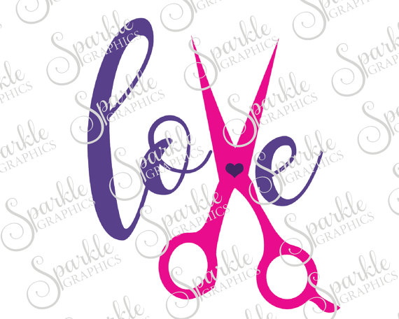 Cosmetology Love Cut File Cosmetologist Hair Stylist Nail Technician Life Clipart Svg Dxf Eps Png Silhouette Cricut Vinyl Commercial Use - Cosmetologist, Transparent background PNG HD thumbnail