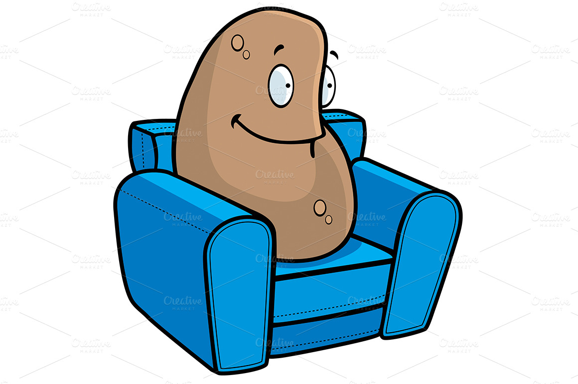Couch Potato Clipart - Couch Potato, Transparent background PNG HD thumbnail