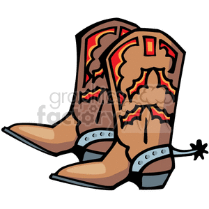 Cowboy Logo #4 Boots Leather 
