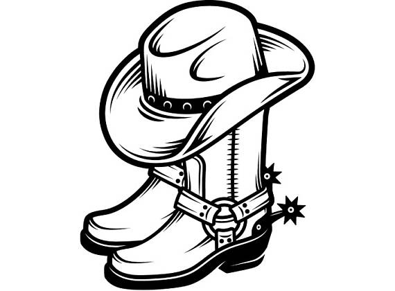 Cowboy Logo #4 Boots Leather Shoe Footwear Hat Spur Country Western Horse Bull Riding Rodeo Old West.svg .eps .png Vector Cricut Cut Cutting - Cowboy Boots With Spurs, Transparent background PNG HD thumbnail