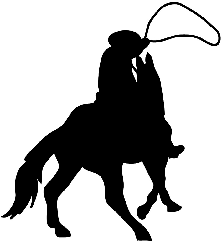 Cowboy With Lasso Png Hd - Silhouette Graphics, Transparent background PNG HD thumbnail