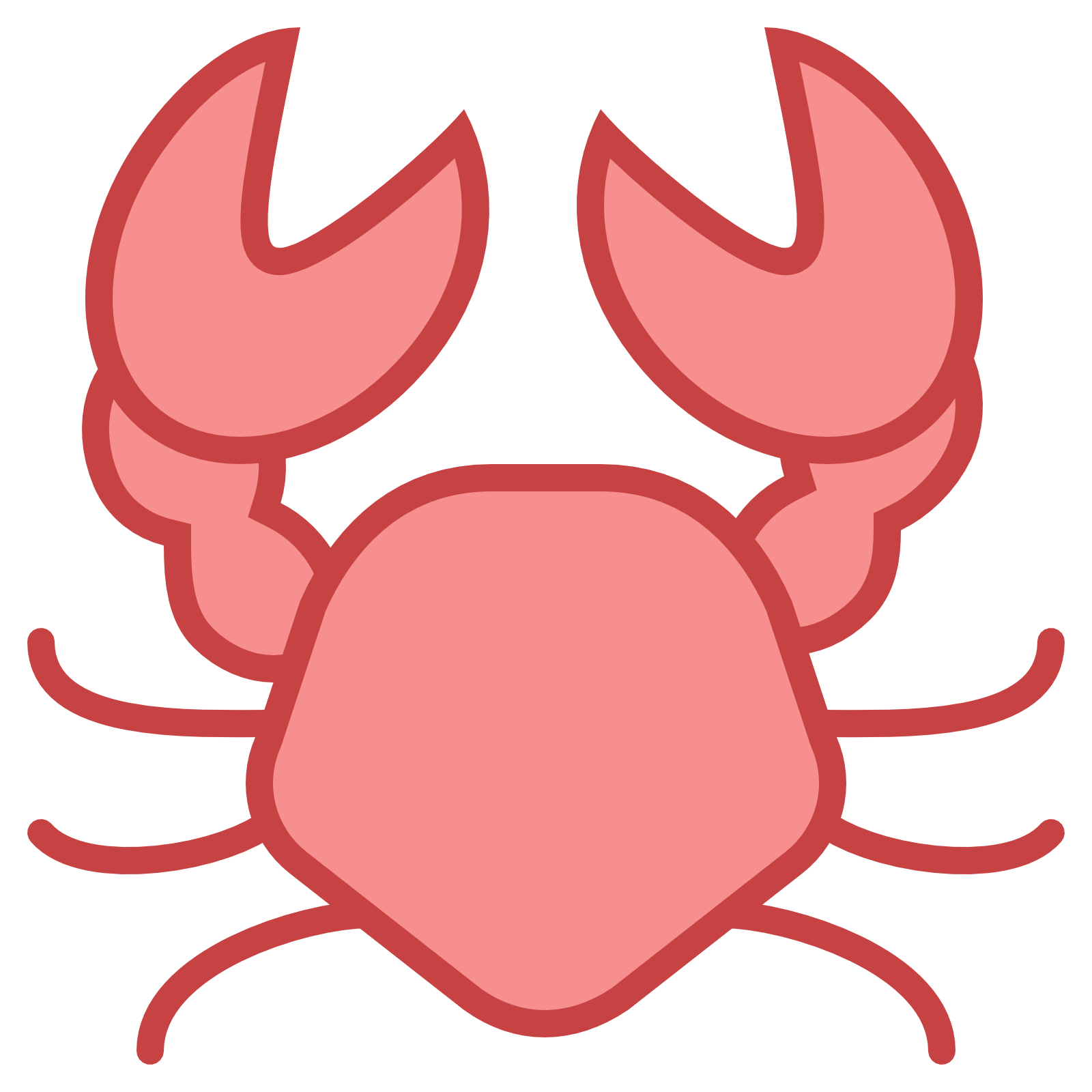 Crab Icon - Crab, Transparent background PNG HD thumbnail