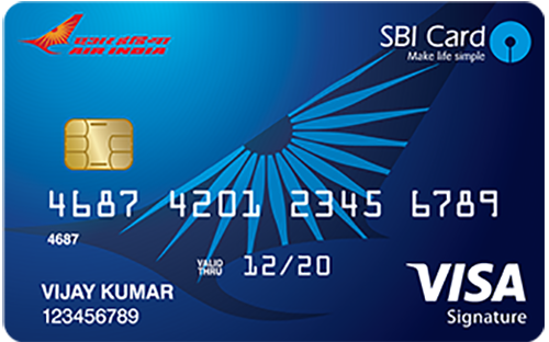 Air India Sbi™ Signature Credit Card - Credit Card, Transparent background PNG HD thumbnail