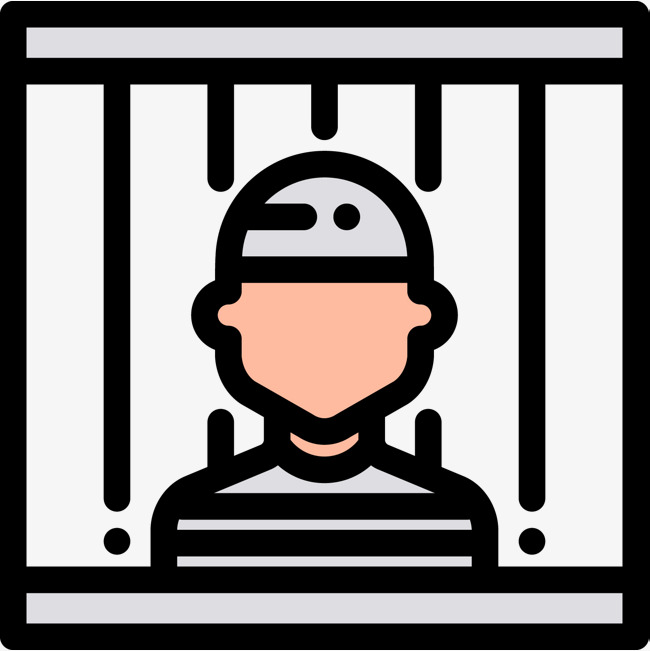 Criminal Behind Bars Png - A Criminal In A Prison Jail, Cartoon Prison, Police Station, Police Office Png, Transparent background PNG HD thumbnail