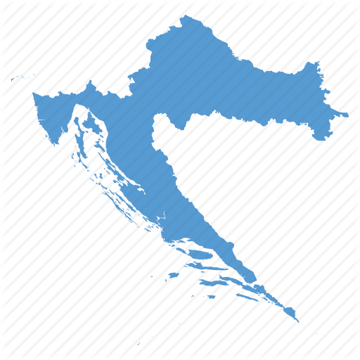 Country, Croatia, Croatian, Location, Map, Navigation Icon - Croatia, Transparent background PNG HD thumbnail