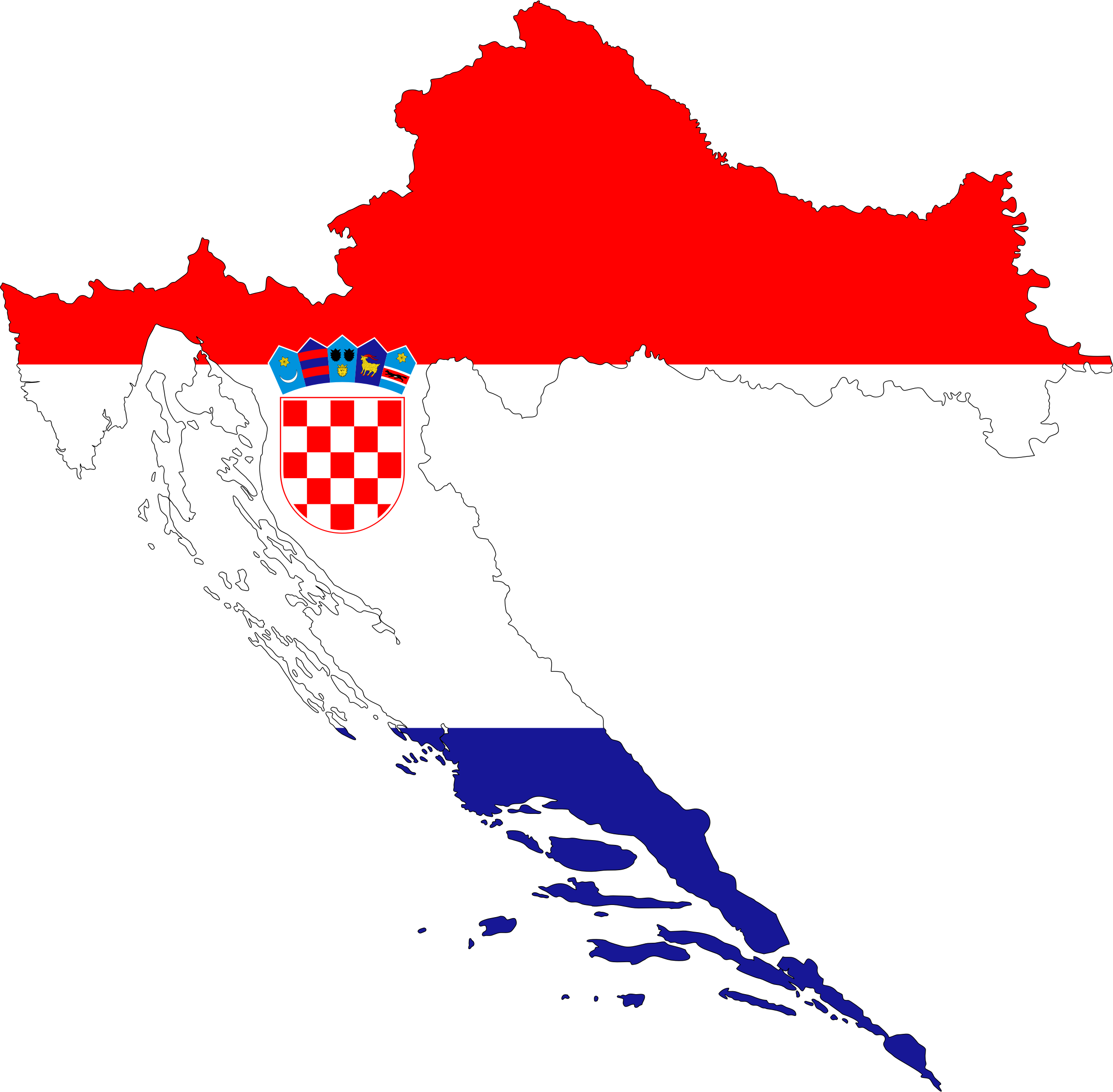 This Free Icons Png Design Of Croatia Map Flag With Stroke Hdpng.com  - Croatia, Transparent background PNG HD thumbnail