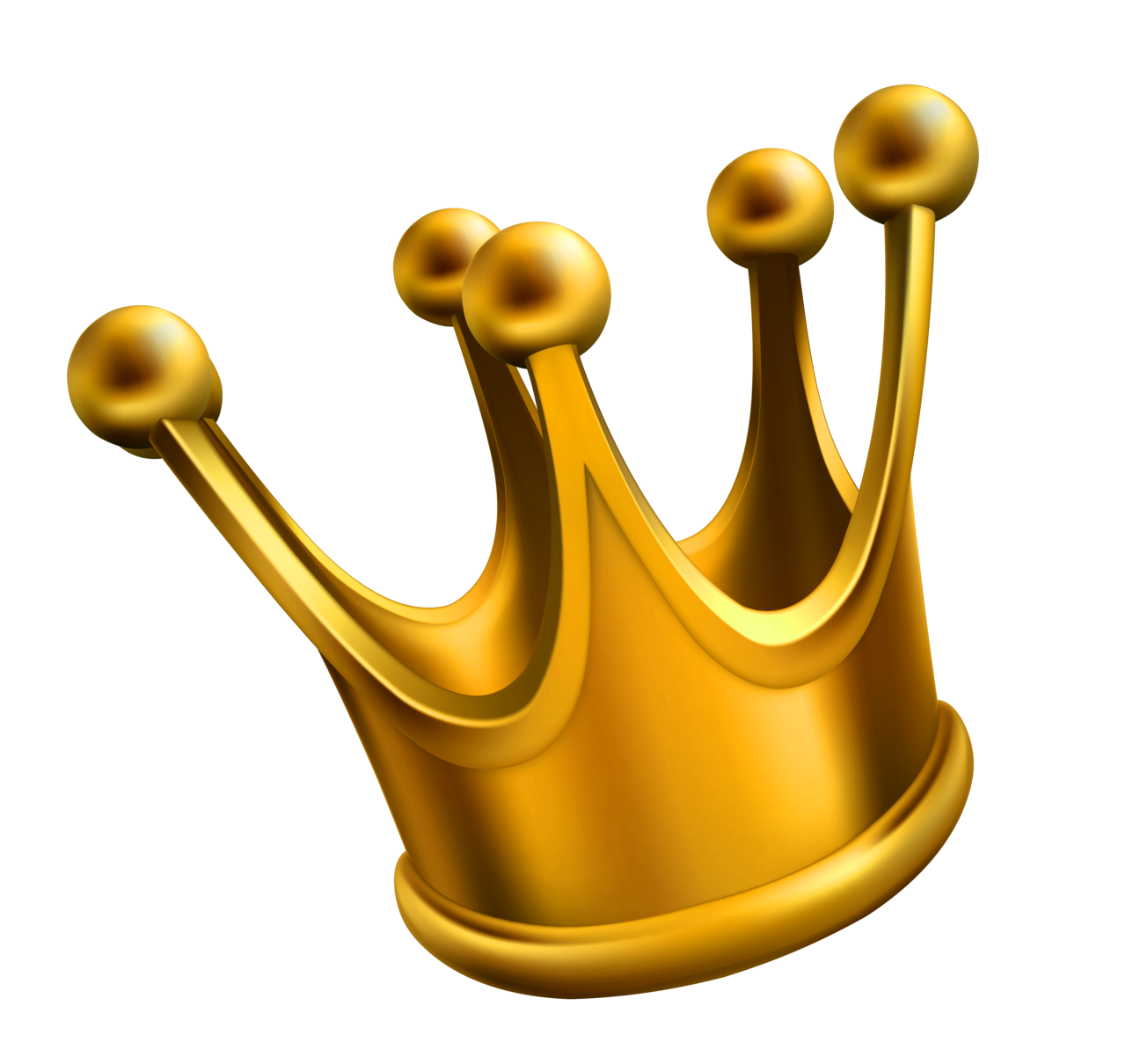 Simple Golden Crown Png Clipart - Crown, Transparent background PNG HD thumbnail