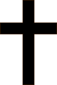 Simple Black Cross Clip Art - Crucifix, Transparent background PNG HD thumbnail