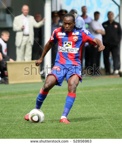 Moscow   May 10: Cskau0027S Chidi Odiah In Action During Their Teamu0027S Russian Football Championship - Cska Moscow Vector, Transparent background PNG HD thumbnail
