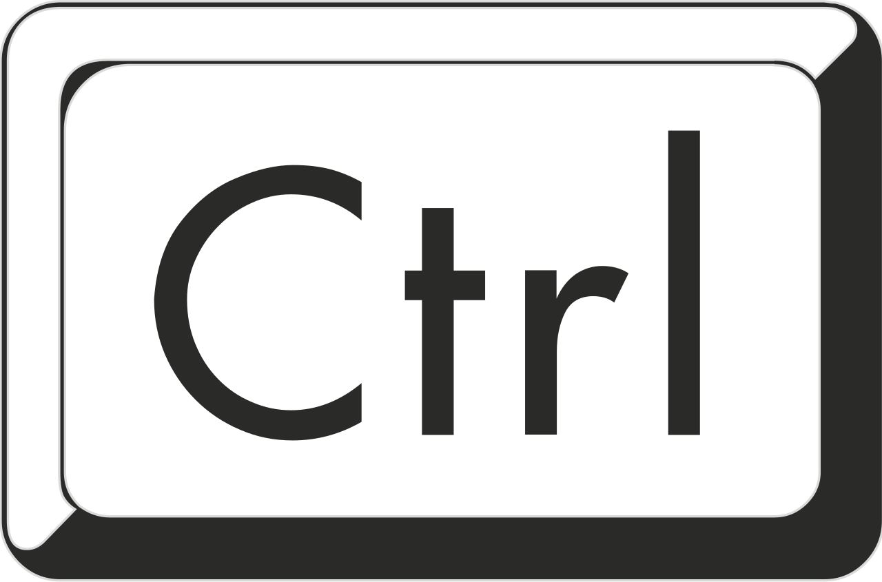 Ctrl Key Png - File:wikimooc Key Ctrl.svg, Transparent background PNG HD thumbnail