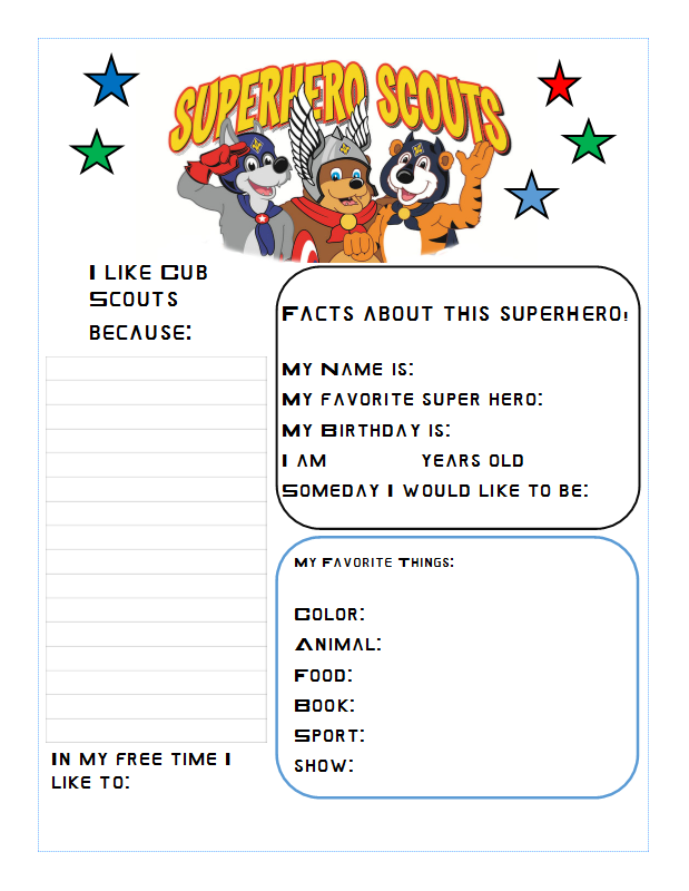 Not Just A Mom With Boys: Cub Scout Forms Free Printables - Cub Scout, Transparent background PNG HD thumbnail
