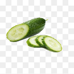 Cucumber Slices - Cucumber, Transparent background PNG HD thumbnail