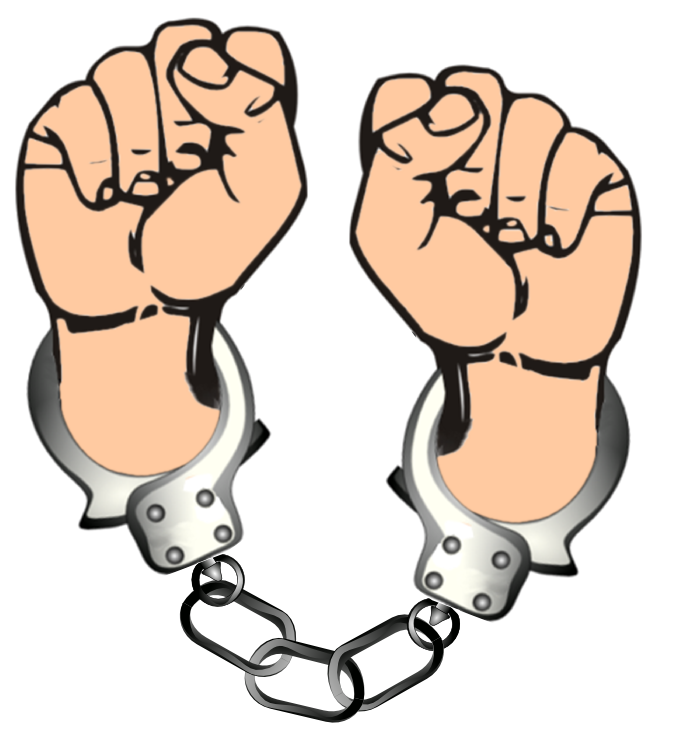 Hands In Handcuffs Clipart (7 ) - Cuffed Hands, Transparent background PNG HD thumbnail