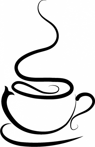 white coffee cup design vecto