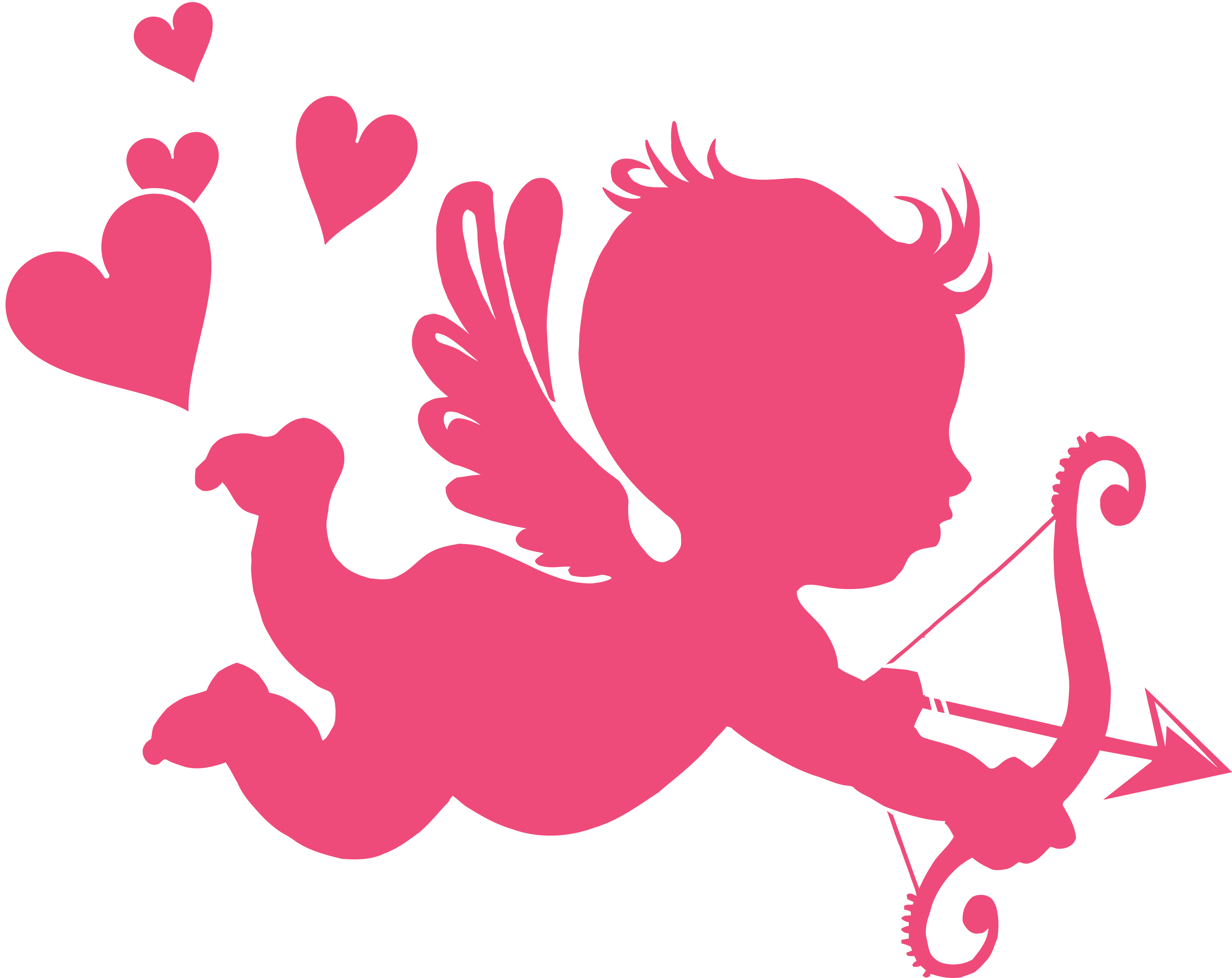 Valentineu0027S Day Bow Arrows U2014 Crafthubs - Cupid, Transparent background PNG HD thumbnail