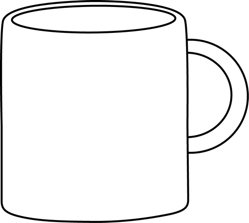 Black And White Mug - Cups Black And White, Transparent background PNG HD thumbnail