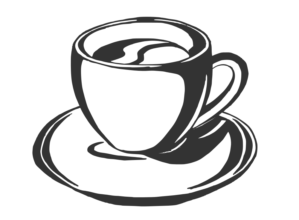 Coffee Cup Vector (Eps, Svg, Png) - Cups Black And White, Transparent background PNG HD thumbnail
