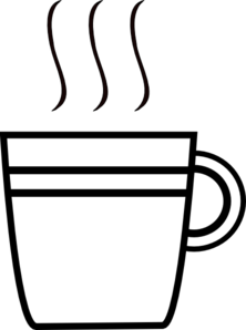 Yet Another Coffee Cup Clip Art - Cups Black And White, Transparent background PNG HD thumbnail