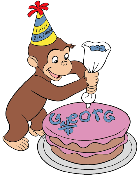 Curious George Cake.png (477×606) - Curious George, Transparent background PNG HD thumbnail
