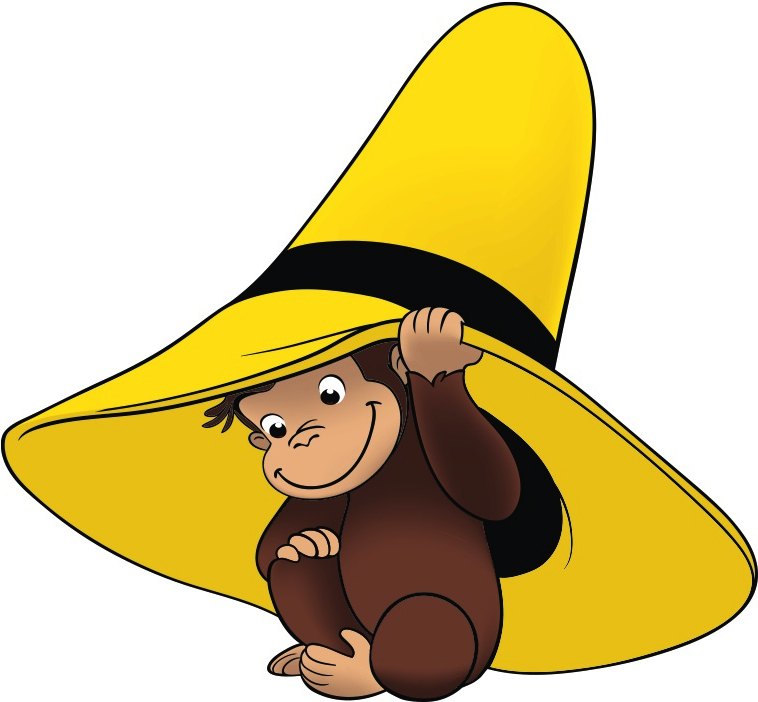 Curious George Png Hd - Monkeys Images Curious George Under Hat Hd Wallpaper And Background Photos, Transparent background PNG HD thumbnail