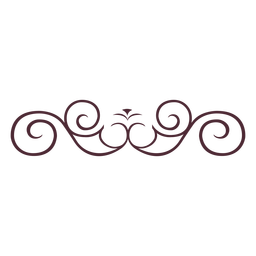 Curly Lines Divider 2 - Curly, Transparent background PNG HD thumbnail