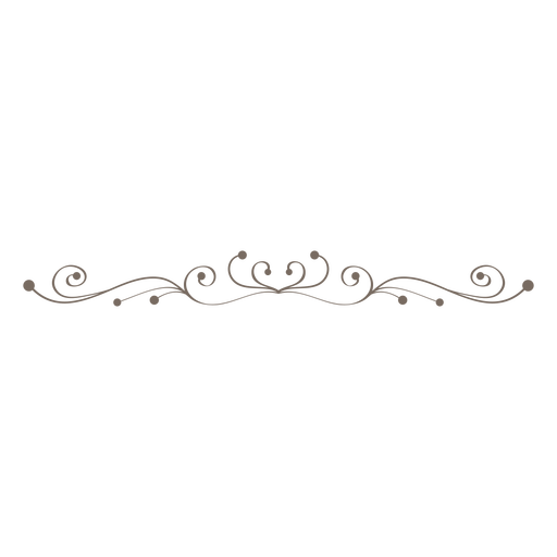 Curly Swrils Decorative Divider Png - Decorative Line Black, Transparent background PNG HD thumbnail