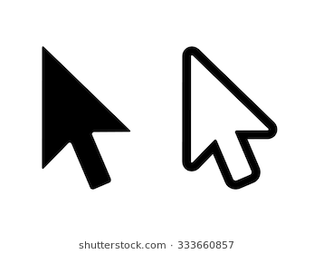 Computer Mouse Click Pointer Cursor Arrow Flat Icon For Apps And Websites - Cursor, Transparent background PNG HD thumbnail