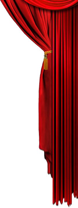 pin Curtain clipart maroon #6