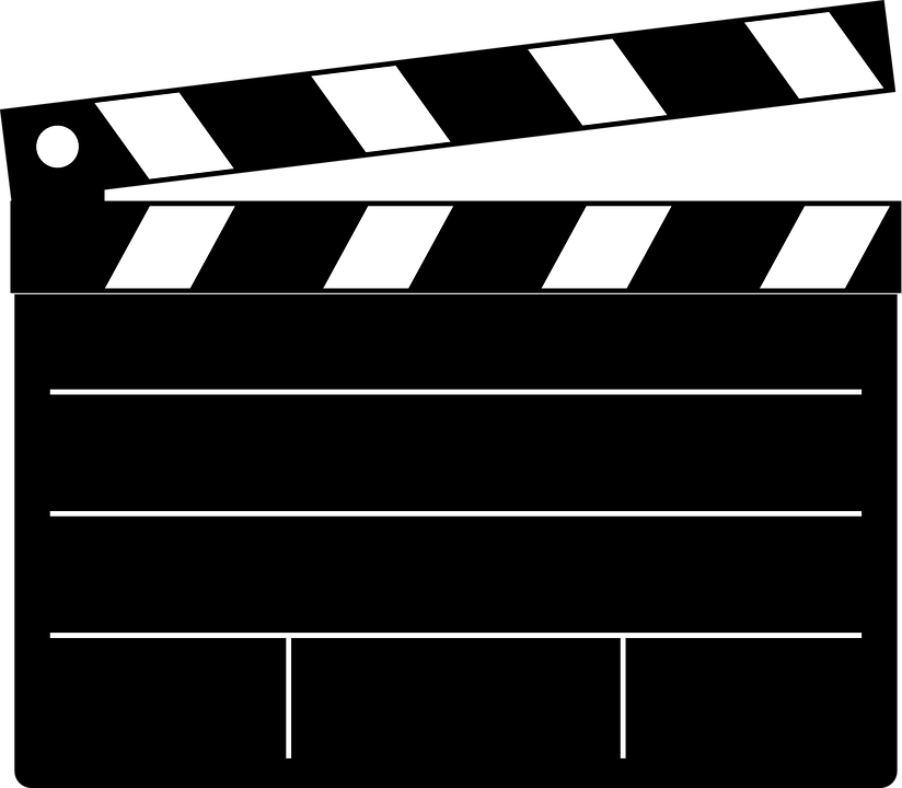 Clapperboard, Black, Cut, Director, Scene, Slate - Cut Black And White, Transparent background PNG HD thumbnail