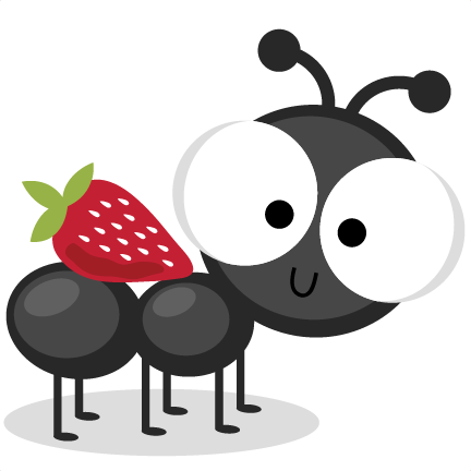 Ant With Strawberry Svg Cutting Files Ant Svg Cuts Ant Scal Files Cutting Files For Cricut - Cute Ant, Transparent background PNG HD thumbnail