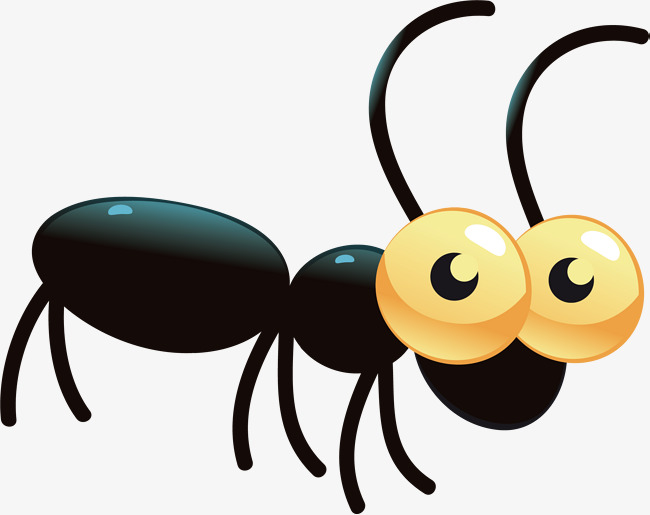 Vector Cute Little Ants, Ant, Black, Vector Png And Vector - Cute Ant, Transparent background PNG HD thumbnail