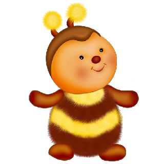 Cute Baby Bee With Black And Yellow Stripes - Cute Baby Bee, Transparent background PNG HD thumbnail