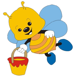 Cute Bees   Cartoon Animal Images - Cute Baby Bee, Transparent background PNG HD thumbnail