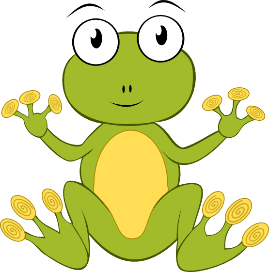 Frog Clip Art - Cute Baby Frog, Transparent background PNG HD thumbnail