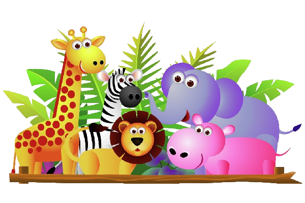 Baby Cartoon Animals Clip Art | Use These Free Cute Baby Cartoon Animal Group Images For - Cute Baby Zoo Animals, Transparent background PNG HD thumbnail