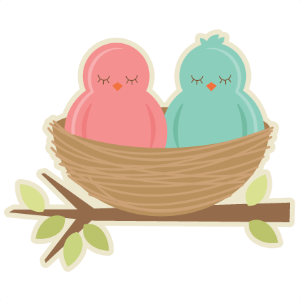 Birds In Nest Svg Cutting Files For Scrapbooking Birds Svg Cut File Spring Svg Cuts - Cute Bird Nest, Transparent background PNG HD thumbnail